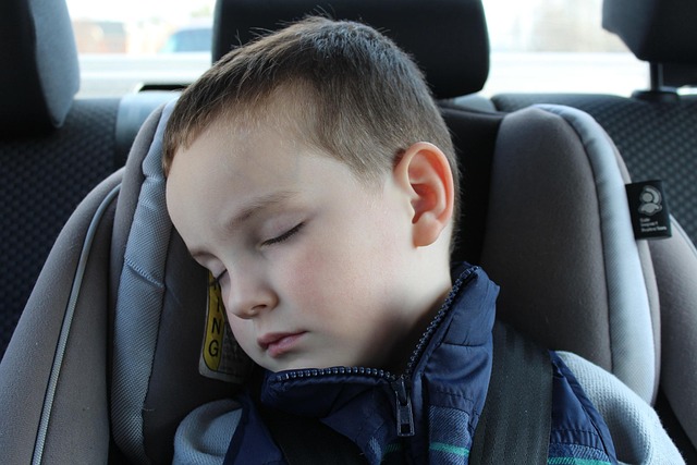 boy sleeping in car seat adhd and sleep