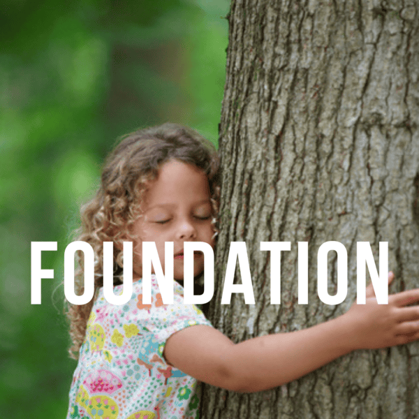 girl hugging tree meditation for kids