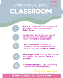 mindful tips for high school classroom