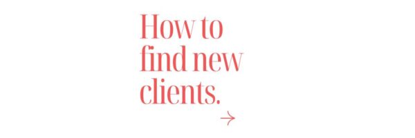 how to find new clients