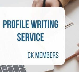 profile writing service for ck members