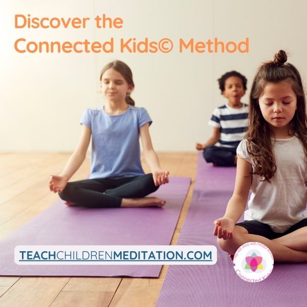 kids sitting in meditation the connected kids method