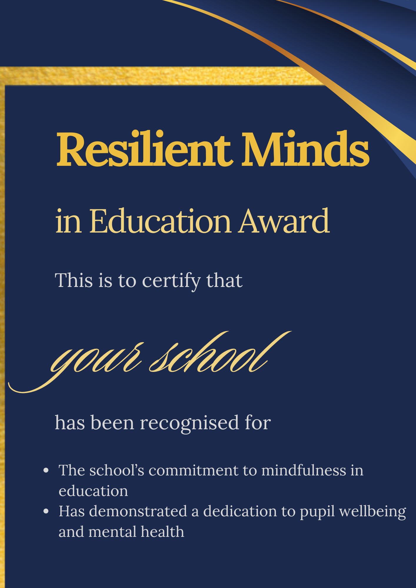 mindfulness in schools
