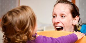 mindful activity for toddlers kindergarten mum playing peekaboo